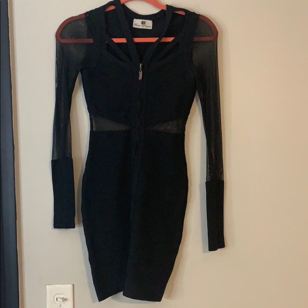 Black bandage dress